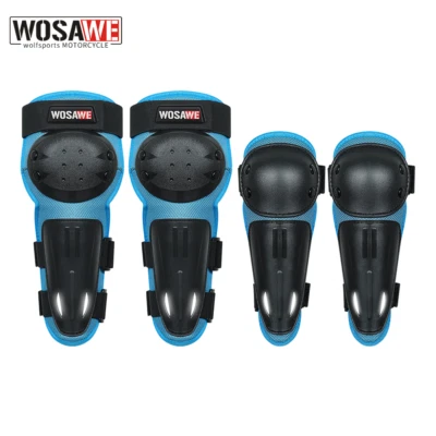 WOSAWE Kids Cycling Knee Elbow Pads Brace Set MTB Mountain Bike Racing Protector - Image 1 of 4