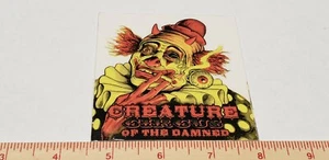Vintage 90er Creature Fiend The Damned Santa Cruz SMA NOS Skateboard Deck Sticker!! - Bild 1 von 1