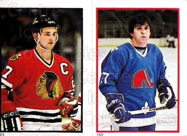 1985-86 O-Pee-Chee Stickers #023-152 Darryl Sutter, Wilf Paiement - Image 1 of 1