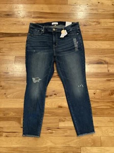 NWT $90 Lane Bryant Signature Fit High-Rise Blue Jeans Women Tag 18 Fits 38 x 28 - Picture 1 of 12