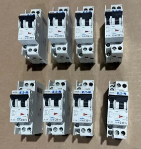 8xPack Eaton FAZ-PN-C10/1N 10A Leitungsschutzschalter & ZP-IHK Kontaktmodul - Bild 1 von 17