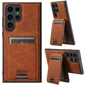 For Samsung Galaxy S24 S23 S22 Magnetic Case Removable Wallet Card Stand Cover - Picture 1 of 16