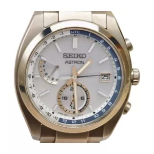 SEIKO ASTRON ORIGIN Solar Electric Wave SBXY009 8B63 Quartz Silver Dial - Picture 1 of 14