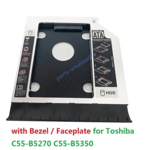 avec lunette 2ème disque dur SSD adaptateur caddy pour Toshiba C55-B5270 C55-B5350 - Photo 1/8