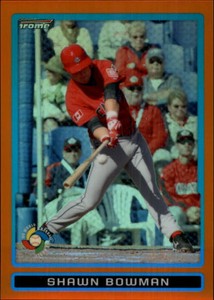 2009 Bowman Chrome Draft WBC Prospects Orange Refractors BDPW28 Shawn Bowman /25