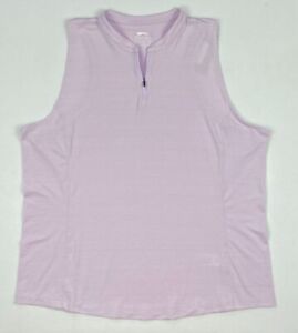 Womens Slazenger Blade Textured Hydro-Dri Golf Partial Zip Sleeveless Polo Shirt