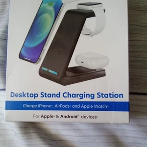 New Jw 10 Watt Fast Charge Desktopmstand Charging Station For Apple And Android - Picture 1 of 5