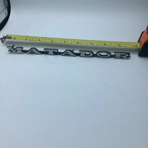 VINTAGE SCRIPT EMBLEM AMC MATADOR OEM #3646555 - Picture 1 of 5