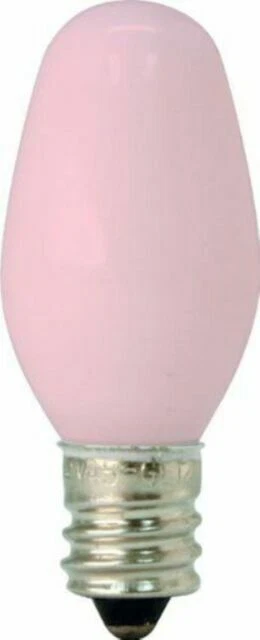 GE Lighting 26222 4W Night Light Bulb - Pink (2 Pack)