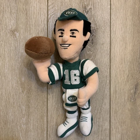 Vintage Vinny Testaverde 13” Plush Figure New York Jets NFL #16 RARE PROMO Cover