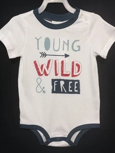 New/Tags 3-6 Months First Impressions Baby Boy 100% Cotton One-Piece Bodysuit - Picture 1 of 7