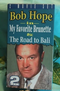 Bob Hope In My Favorite Brunette & The Road To Bali (2 Movie Set) VHS - Picture 1 of 3