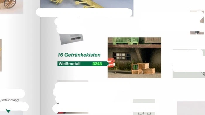 Weinert Getränkekisten  16 Stück   Nr.3243  für H0 - Bild 1 von 1