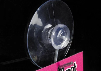 Suction Cup with Metal Hook- Sign Holders - 10 pieces NEW!!!- 2.5" round - Image 1 of 2