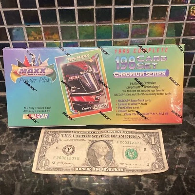 Factory Sealed 1995 Maxx Chromium Tech Series Complete Set 198 Cards Nascar NEW - Image 1 of 4