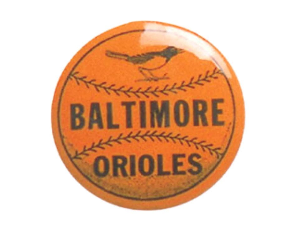 Baltimore Orioles Baseball Team Major League Baseball 1960's Pinback Pin Vintage - Image 1 of 1