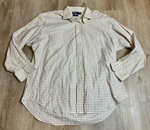 Polo Ralph Lauren Shirt Men’s 18 34/35 Regent Classic Fit Button Up Dress Check