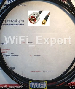 10 x 2 FEET RP-SMA Male N Male WiFi Pigtail Cable Jumper LMR195 RG58 WiFi ROUTER - Picture 1 of 1