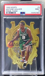 ( /500 ) Antoine Walker 1998-99 NBA Hoops Prime Twine Die Cut PSA 9 Celtics - Picture 1 of 2