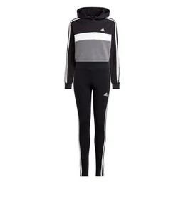  Girls Girls Girls Adidas Tiberio 3-S CB Fleece Leggings Complete Jumpsuit Ner - Picture 1 of 11