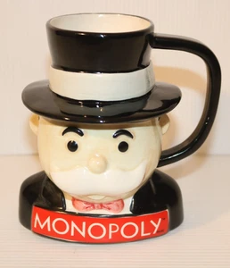 Vintage 2003 6" MONOPOLY Mr. Pennybags Man 3D Coffee Mug Cup, Hasbro, 16 oz - Picture 1 of 8