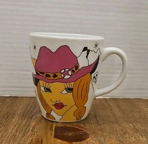 Ritzenhoff Porcelain Mug My Darling Djamila Fierek 2013 Cowgirl Skull Cactus - Picture 1 of 8