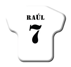 Calamita Simile a T-Shirt Calcio Stagione 2002/2003 Real Madrid 7 Raúl - Picture 1 of 9