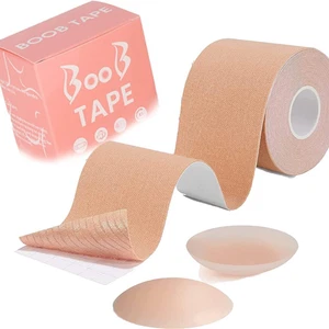 Cinta Autoadhesiva para Pechos Grandes 5Mx5cm Cintas para Tetas Sin Tirantes, Cinta Bob para Pechos Grandes - Imagen 1 de 8