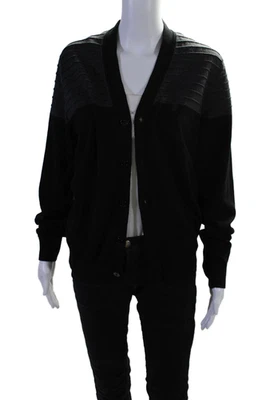 Paul Smith Womens Wool Textured Striped Long Sleeved Cardigan Colorblock Size S - Image 1 of 4