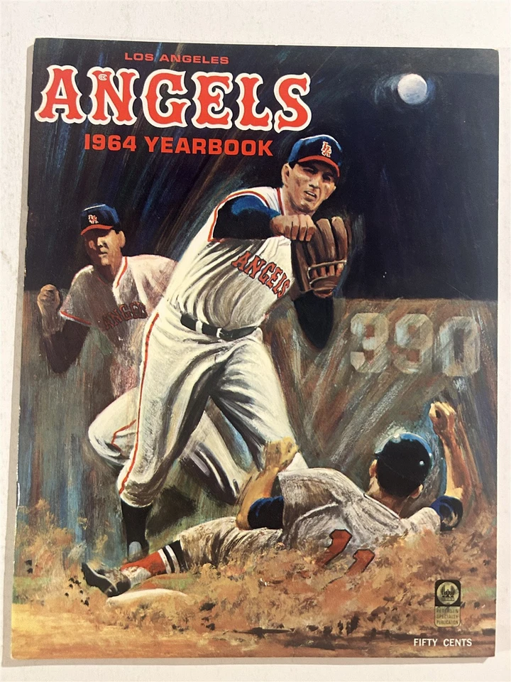 1964 Los Angeles ANGELS Yearbook GENE AUTRY Dean CHANCE Jim PIERSALL Jim FREGOSI - Image 1 of 4