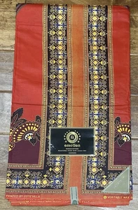 Emotion Veritable Wax Blocked Print Cote’ Villa  Marque Deposee Fabric - Picture 1 of 15