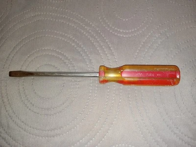 Vintage Mac Tools PJR 6 Flat Head Screwdriver USA 10" - Image 1 of 4