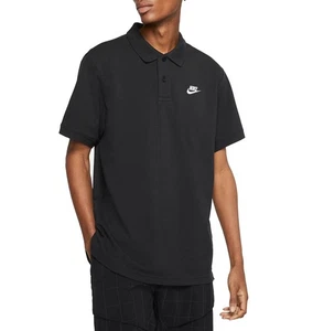 Nike Sportswear Men's Short Sleeve Cotton Polo Shirt Black; M, L - Picture 1 of 4