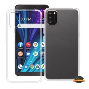 For TCL A3 /A509DL Slim Clear Protective Hybrid TPU Gel Rubber Corner Case Cover - Picture 1 of 7