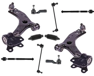 Front Lower STEEL Control Arms Tie Rods & Links Fits 2012-2018 Ford Focus - Picture 1 of 7