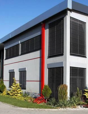 C80 ALU-Jalousie, Außenraffstore, Außenjalousie + Motor B:0.6-4.5m, H:0.6-5 m - Bild 1 von 4