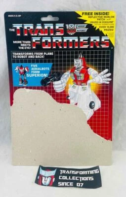 Transformers Original G1 1986 Aeiralbot Fireflight Card Back - Image 1 of 2