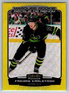 2022-23 O-Pee-Chee Platinum Fredrik Karlstrom Rookie Yellow Surge #244 Stars - Picture 1 of 2