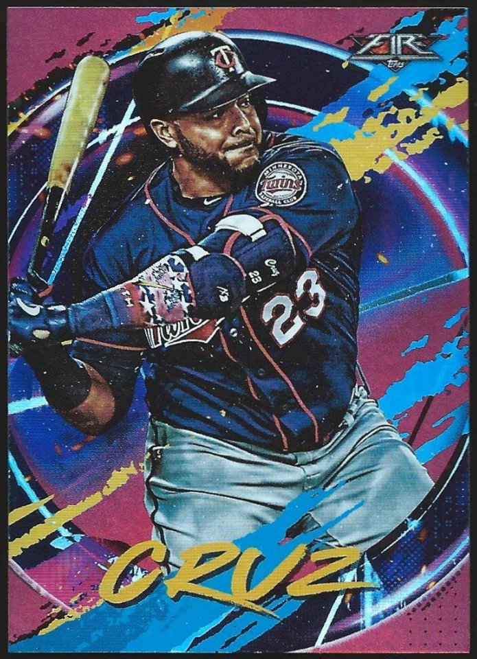 2020 Topps Fire NELSON CRUZ RED FLAME FOIL Card #147....TARGET EXCLUSIVE - Image 1 of 1
