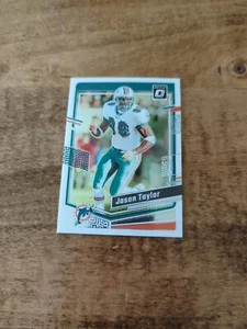 2023 Panini Donruss Optic Football Jason Taylor Base #115 Miami Dolphins - Picture 1 of 2