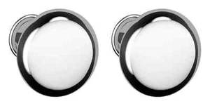 Baldwin Estate 5030 Knob Pair x Less Rose 5030.260.MR in Polished Chrome - Picture 1 of 1