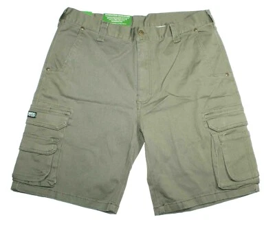 全新 Key Foreman 绿色工作户外休闲版工装短裤 男式 34 码 — 第 1/4 张图片