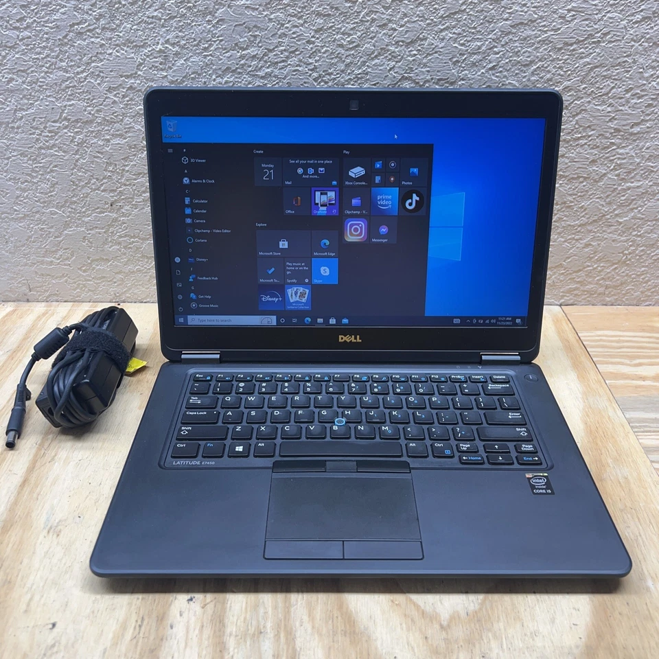 Dell Latitude E7450 14" Windows 10 Pro Core i5-5300u 2.3GHz 8GB RAM 128SSD - Image 1 of 4