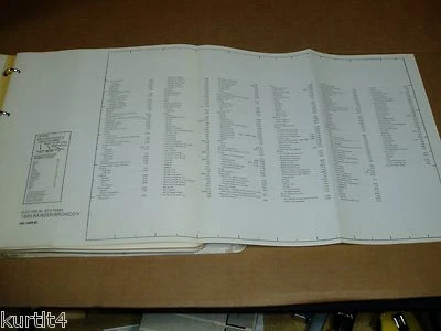 1985 Ford Ranger pickup Bronco II diagrama de fiação esquema FOLHA manual de serviço - Imagem 1 de 2