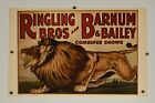 Ringling Bros And Barnum & Bailey Circus Poster Lion 23.5? X 36.5? P9-1928