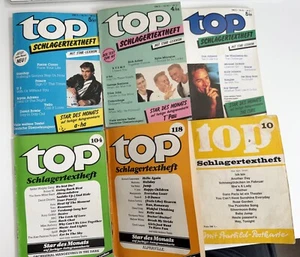 Top Schlagertexthefte 6 Stück alle mit Autogrammkarten aus 1971 bis 1989 - Bild 1 von 1
