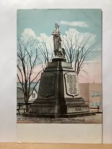Soldiers Monument: St. Johnsbury, VT - Vintage Postcard - Picture 1 of 3