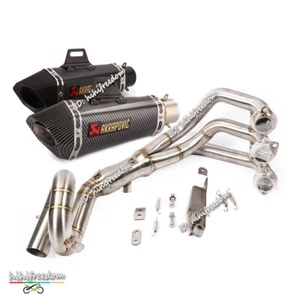 Tubo de cabezal ATV 51 mm silenciador sistema de escape completo para Yamaha MT-09 FZ09 2014-2019 - Imagen 1 de 12