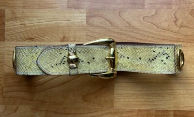 Linea Pelle By Mira K Made In Italy Leather XS Snakelook Belt - Image 1 of 4