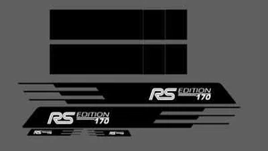 Fits Ford Transit Custom Graphics Wing and Bonnet Stripes Decals RS Edition - Picture 1 of 3